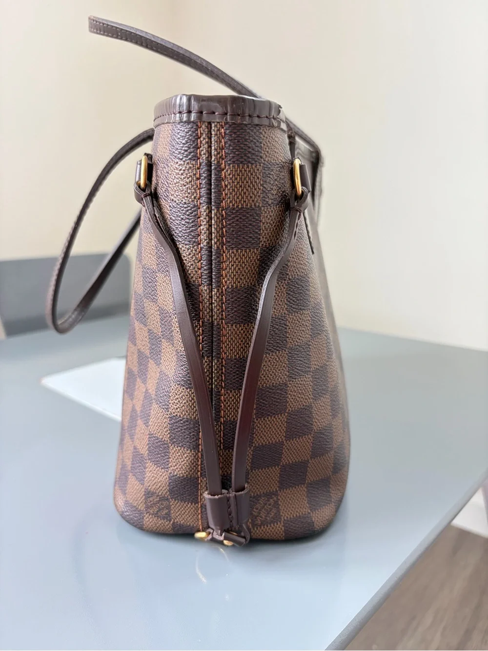 Louis Vuitton Brown Checkered Shoulder Bag